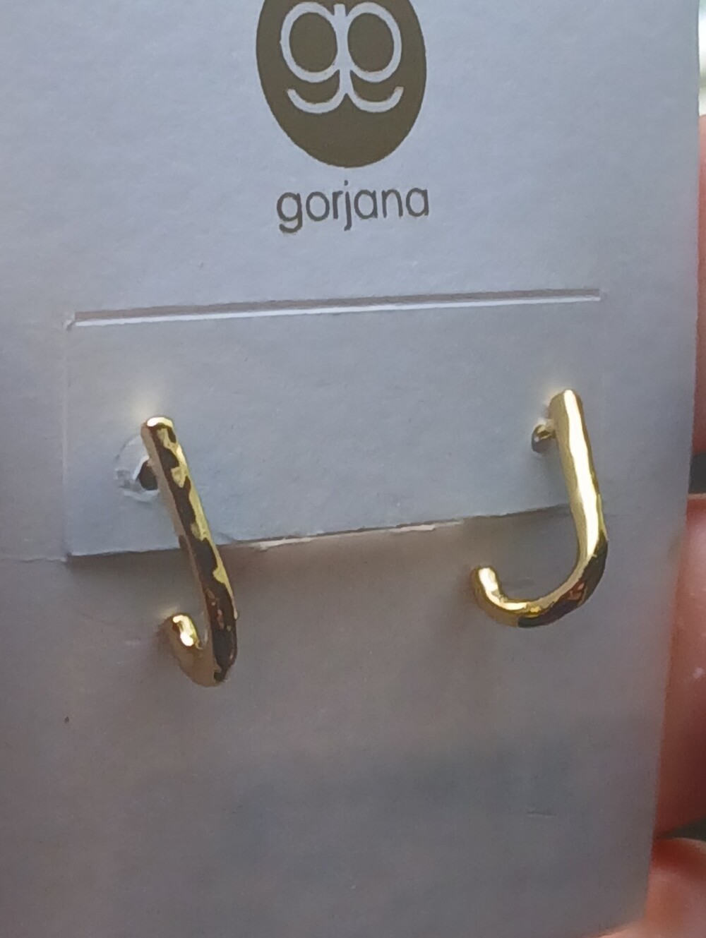 Gold tone earrings